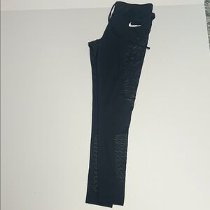 Nike Black Leggings with Geometric Design